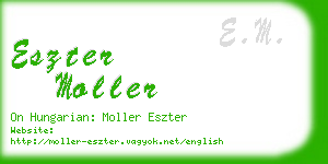 eszter moller business card